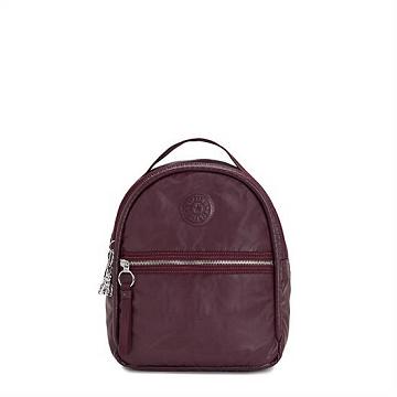 Kipling Kae Klassieke Metallic Rugzak Bordeaux | NL 1629UZ